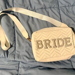Elegant White Bride Cross Body Bag